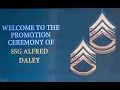 US ARMY PROMOTION CEREMONY SSG DALEY ALFRED 1
