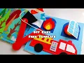 DIY Fire Truck Activity Busy Book Felt Free Template No Sew