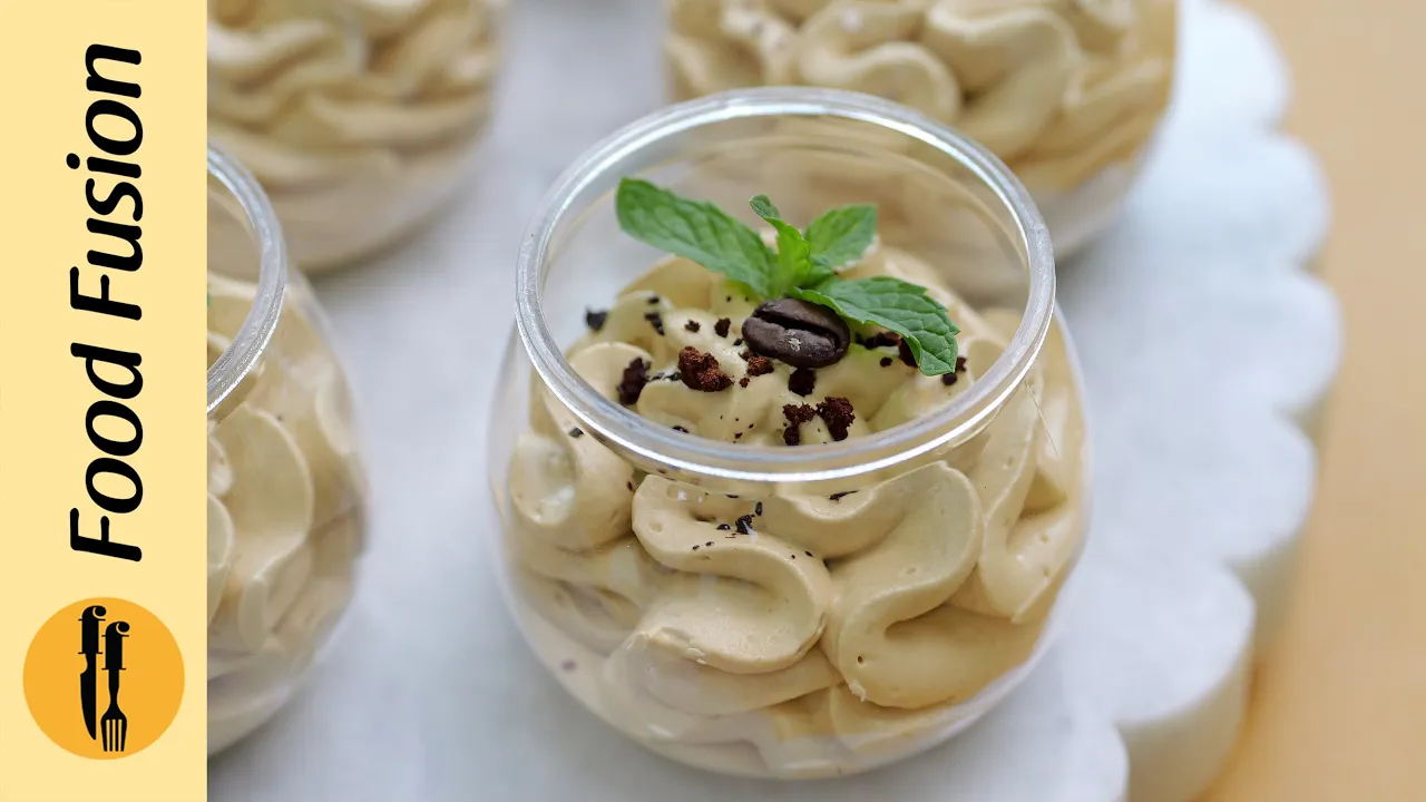 Coffee Mousse Cups Recipe by food Fusion