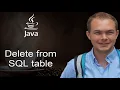 Java PostgreSQL Database - 06 Delete data from Java database