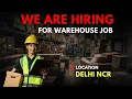 Job Hiring for Hub Lead Job Warehouse Jobs Salary 23k to 25k