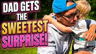 Son makes the most special gift for his father with the help of his mom! BEAUTIFUL😍😍🥰
