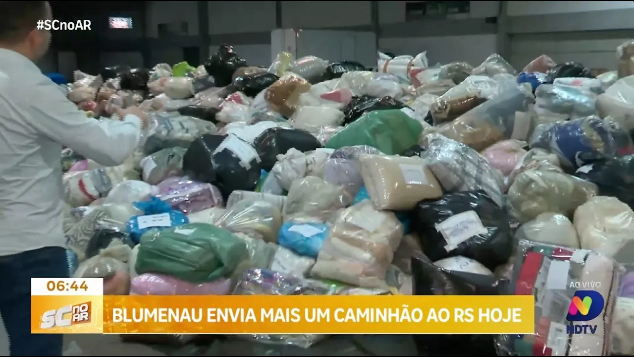 Blumenau envia nesta quinta-feira novo carregamento de donativos ao RS