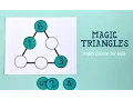 Magic Triangle Math Puzzle and solution