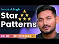 Master Star Patterns in JavaScript - Step by Step Day of Problem Solving with JavaScript