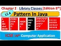 4 Library Classes Java Pattern PRTV PRT PR P ICSE 10th Computer Application