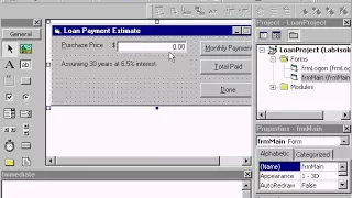 VB6 Loan Payment Project