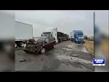 Eight confirmed dead 71 vehicles involved in multi-vehicle pileup on I-70 in northwest Kansas