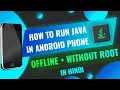 How to run JAVA in phone JAVA How to run JAVA in android phone in hindi