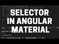 The Select Component in Angular Material Tutorial - Angular Dropdown with Angular Material