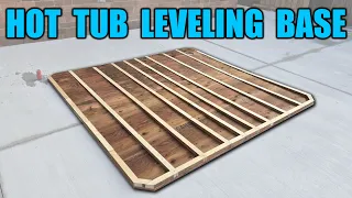 How to Build a Hot Tub Leveling Base