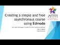 Matt Livingston Creating a simple and free asynchronous course using Edmodo JALT2020 TnT Workshop