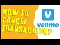 How to cancel Venmo transaction