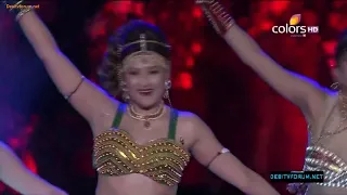 shweta tiwari urvashi dholakia barkha bisht fire dance performance
