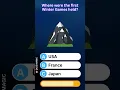 Where were the first Winter Games held PRNDT