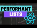 Improving List Performance for React Native - Using Virtualized List to Render List Items
