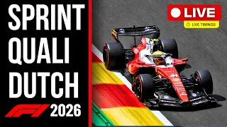 🔴 F1 LIVE - DUTCH GP SPRINT QUALI - Live Timing & Commentary