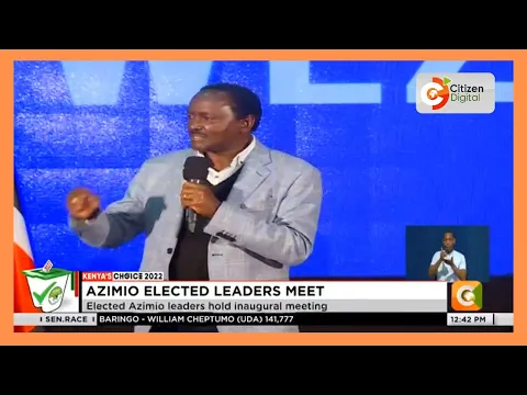 Kalonzo Musyokas speech at the Azimio elected leaders meeting