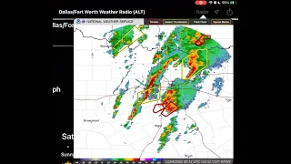 TORNADO WARNING Ennis TX
