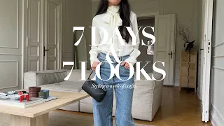 Download 7 Days \u0026 7 Looks | Spring Outfits | Outfit Inspiration | Minimal Wardrobe | AD MP3