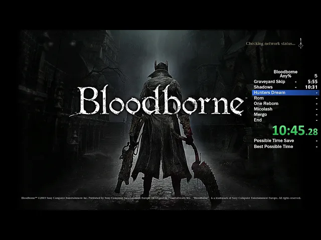 Bloodborne - Any% Speedrun - 19:54 IGT