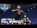 Jimmy Horn Jr s 2025 NFL Scouting Combine workout
