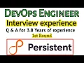 DevOps Interview Questions Answers Real interview Experience 3 8 YOE