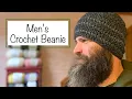 Men s Crochet Beanie Men s Crochet Hat Crochet Hat Crochet Beanie