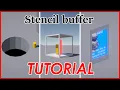 TUTORIAL Stencil buffer in Unity URP cutting holes impossible geometry magic card