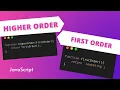 Higher order vs First order functions in Javascript