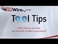 Software Tool Tip Which Features and Data are Shared by Synthesis Applications