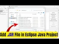 How to Add JAR File in Eclipse Java Project Import JAR File in Eclipse Step by Step Hindi