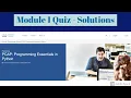 Module 1 Quiz Solutions PCAP Programming Essentials in Python Cisco Network Academy