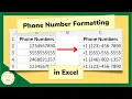How to Format Phone Numbers in Excel - Tutorial