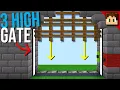 Minecraft Bedrock How To Build a WORKING CASTLE GATE 1 21 Tutorial