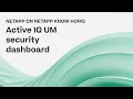 How to setup NetApp Active IQ UM security dashboard