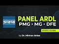 Why When and How to Run Panel ARDL Model PMG MG DFE using STATA