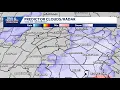 PA snow forecast timeline Hour-by-hour projections