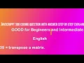 JavaScript Matrix Transposition Tutorial Efficient Matrix Operations