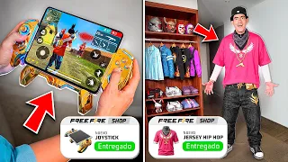 Probé 10 PRODUCTOS VIRALES para DAR ROJO en FREE FIRE !! - TheDonato