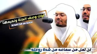 تجميعة آيات وصف الجنة في القرآن الكريم   الشيخ ياسر الدوسري   مرئي    دندنها