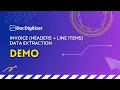 Invoice Data Extraction Headers Line Items with DocDigitizer