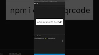 Create QRCode Generator using NodeJS