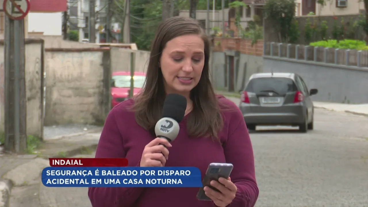 Indaial: segurança é baleado por disparo acidental em uma casa noturna