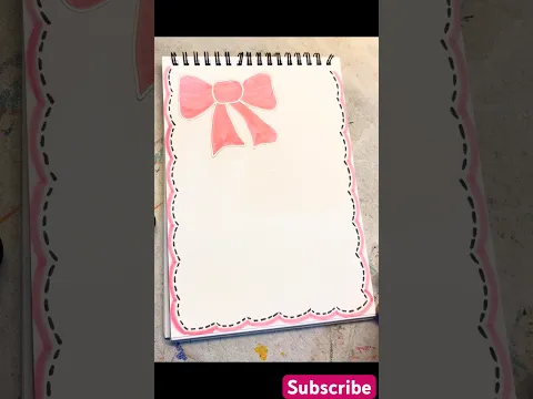 Front page design ideas🌸 #momart #art #frontpage #drawing #shorts