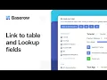 How to connect data with Link to table and Lookup fields in Baserow
