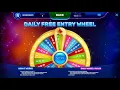 RiverSweeps Daily Wheel be active every 24 hours and get FREE entries to play