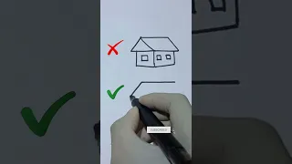 How to Draw House Easily Shorts Tutorial