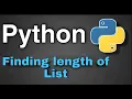 Python Practice Programs Finding Length of List