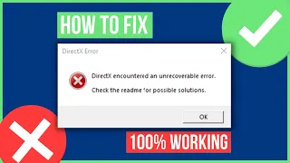 DIRECTX ENCOUNTERED AN UNRECOVERABLE ERROR FIX (COD Warzone,Modern Warfare 2)